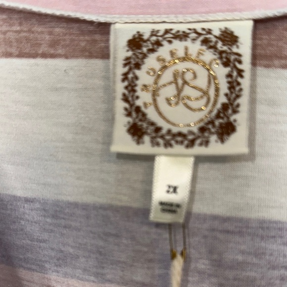 Blue‎ and Orange Relaxed Boxy T-Shirt - Picture 3 of 6